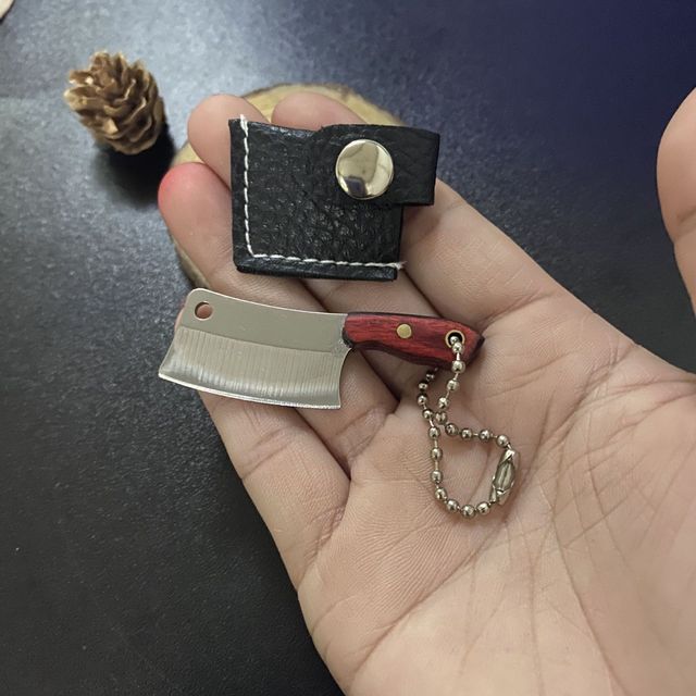 Mini Real Kitchen Knife keychain + mini sheath (2pcs pack) - Style's Bug A