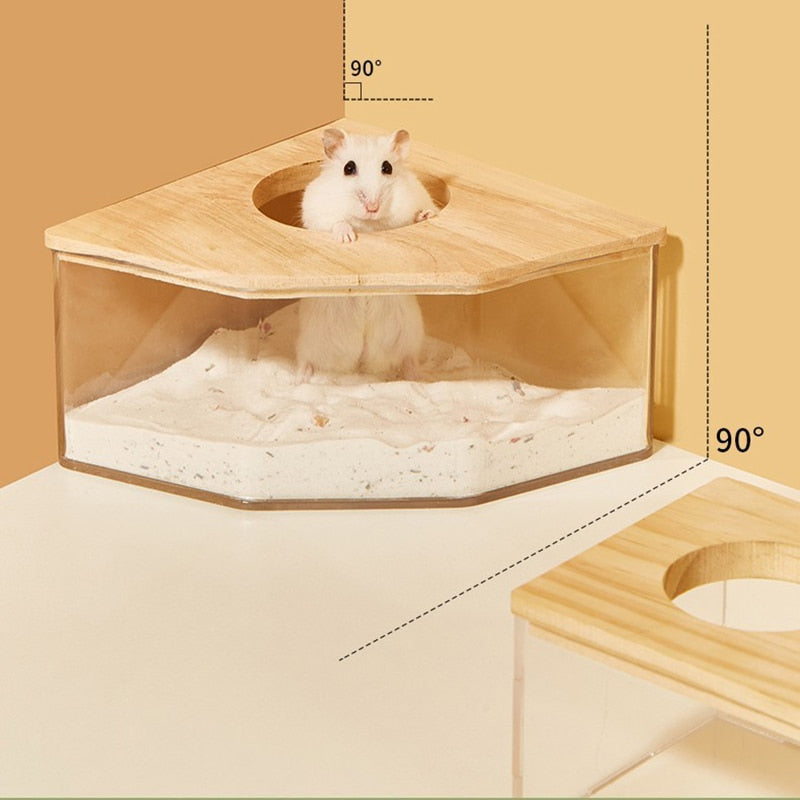 "Hamster's Private Room" - Transparent Sandbox Bathroom - Style's Bug