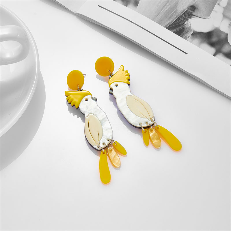 Artistic Parrot earrings