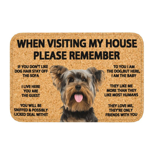 "Yorkie's rules" mat by SB - Style's Bug Default Title