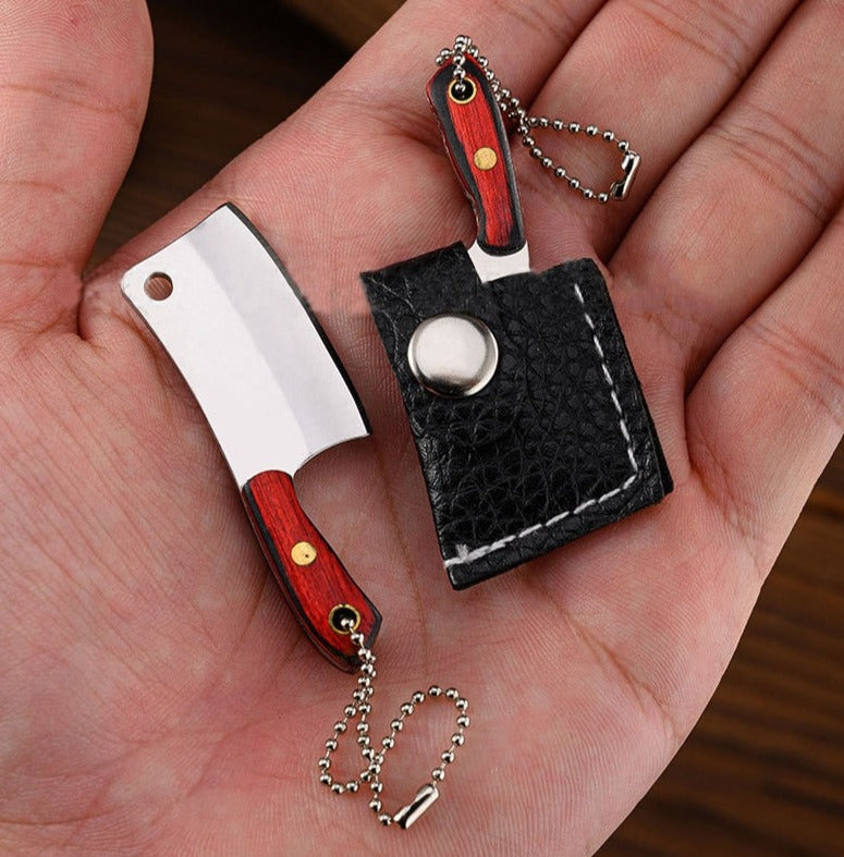 Mini Real Kitchen Knife keychain + mini sheath (2pcs pack) - Style's Bug