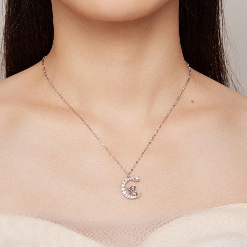 "Bunny & the Moonstone" necklace