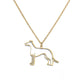 Artistic Dog necklaces (2pcs pack)