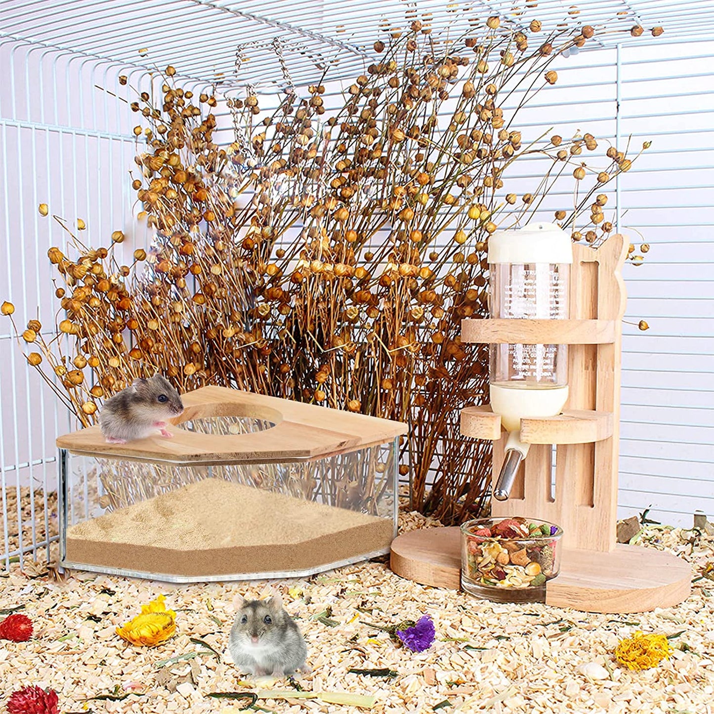 "Hamster's Private Room" - Transparent Sandbox Bathroom - Style's Bug