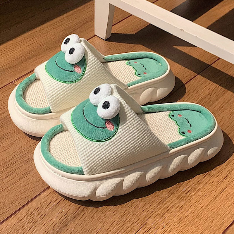 Cute Thick Sole Slippers by SB - Style's Bug Frog / 36-37(foot 230mm)