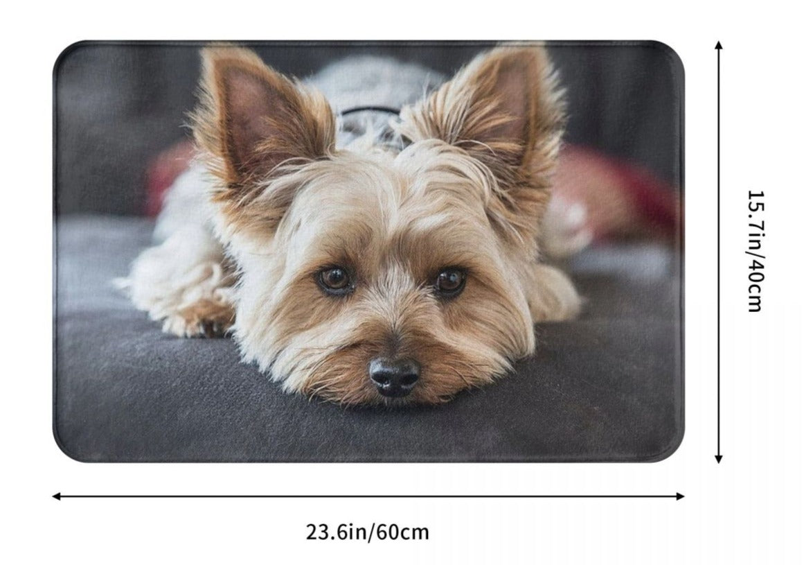Starring Yorkie mat by Style's Bug - Style's Bug