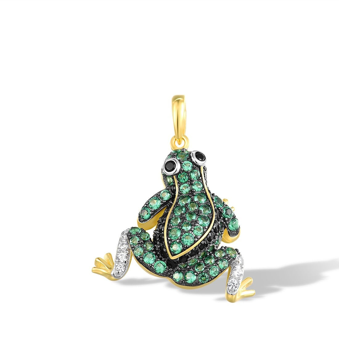 "Crystal Green Frog" jewelry by Style's Bug - Style's Bug 6 / Only Pendant
