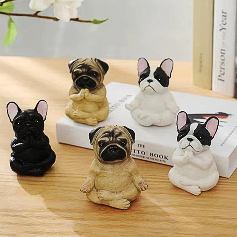 Realistic Yoga Dog statues by SB - Style's Bug