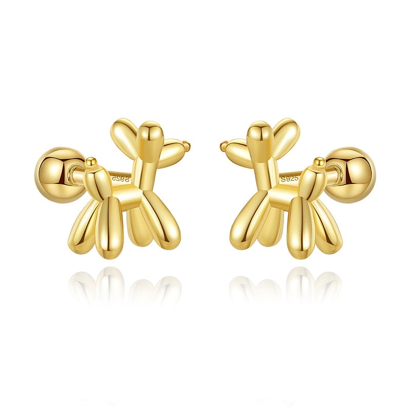 Standard Poodle earrings by Style's Bug - Style's Bug Gold