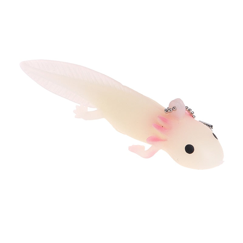 Squeezable Anti-stress Axolotl keychains by SB (3pcs pack) - Style's Bug White