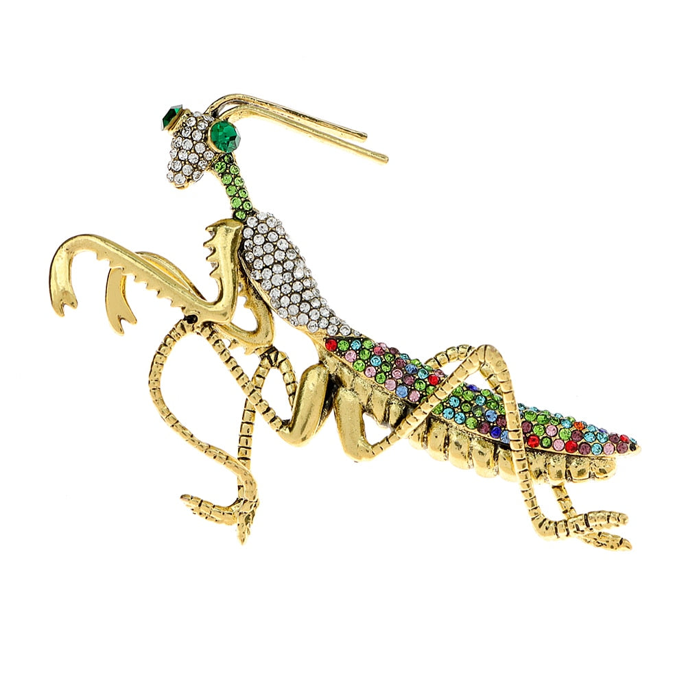 "Precious Praying Mantis" Brooches - Style's Bug Mixed colors