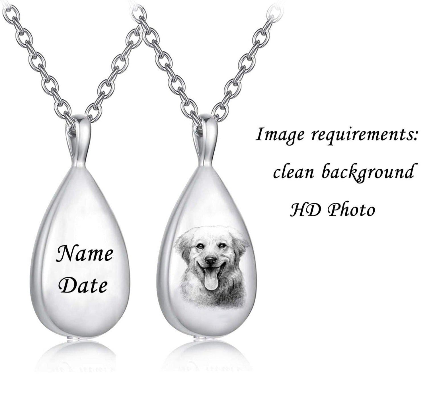 Pet urn outlet necklace