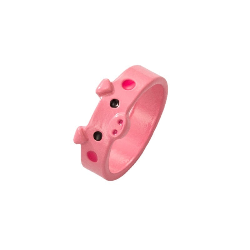 Pig face ring - Style's Bug Pink
