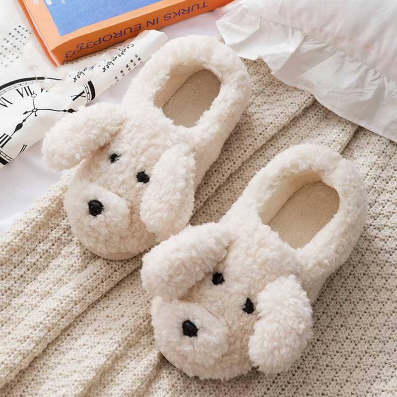 Poodle slippers by SB - Style's Bug White slip-on / 36-37 (22.5cm)