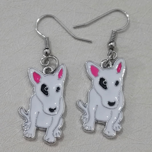 Starring Bull Terrier Earrings (2 pairs set) - Style's Bug