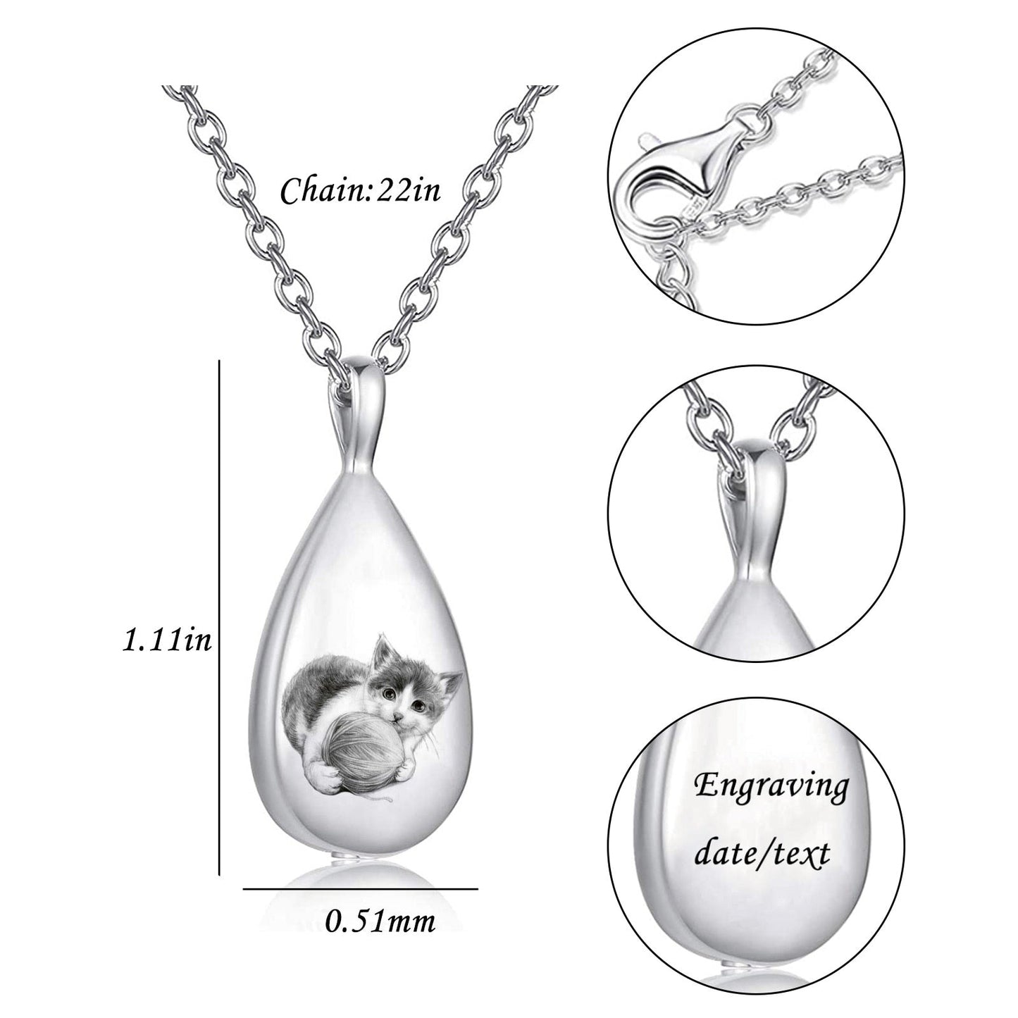 Pet Cremation Urn Necklace by Style's Bug - Style's Bug