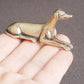 Brass Whippets/Greyhounds by Style's Bug - Style's Bug 2 x Sitting statues