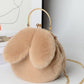 "Fluffy Bunny" mini shoulder bag by SB - Style's Bug Light Brown