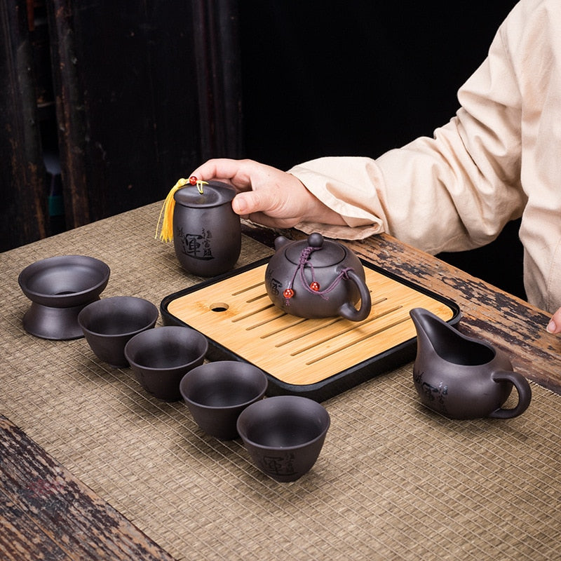 Portable Retro Clay Teaware set by SB - Style's Bug