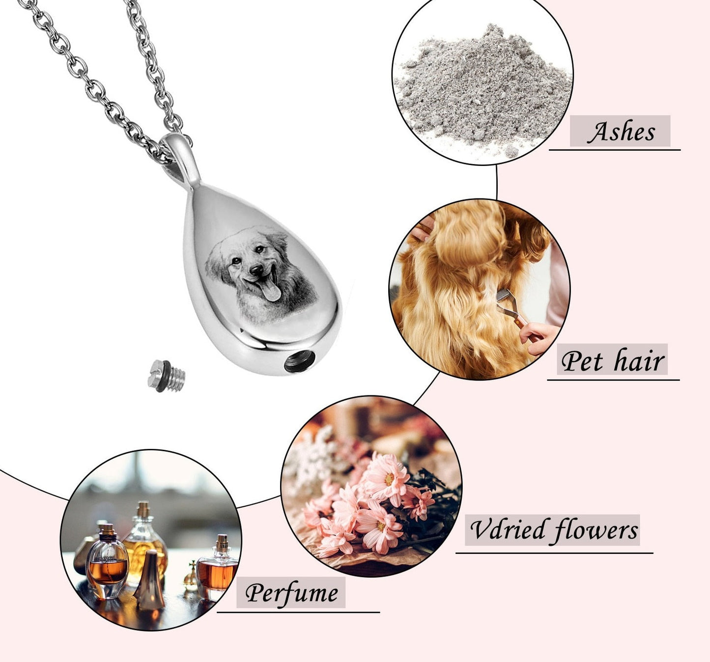 Pet Cremation Urn Necklace by Style's Bug - Style's Bug