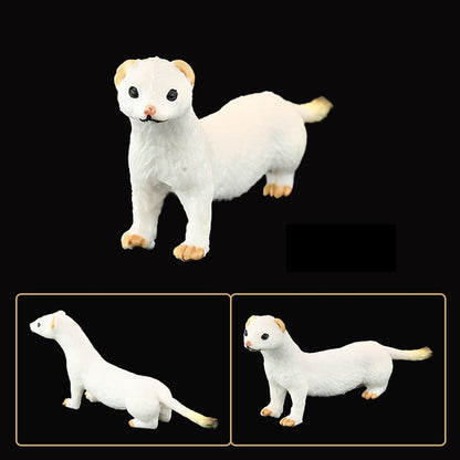 Realistic Ferret Figures - Style's Bug White