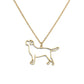 Artistic Dog necklaces (2pcs pack)