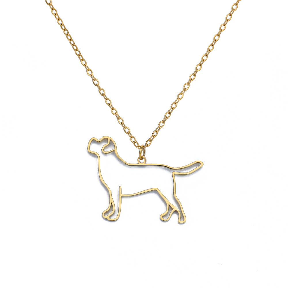 Artistic Dog necklaces (2pcs pack)