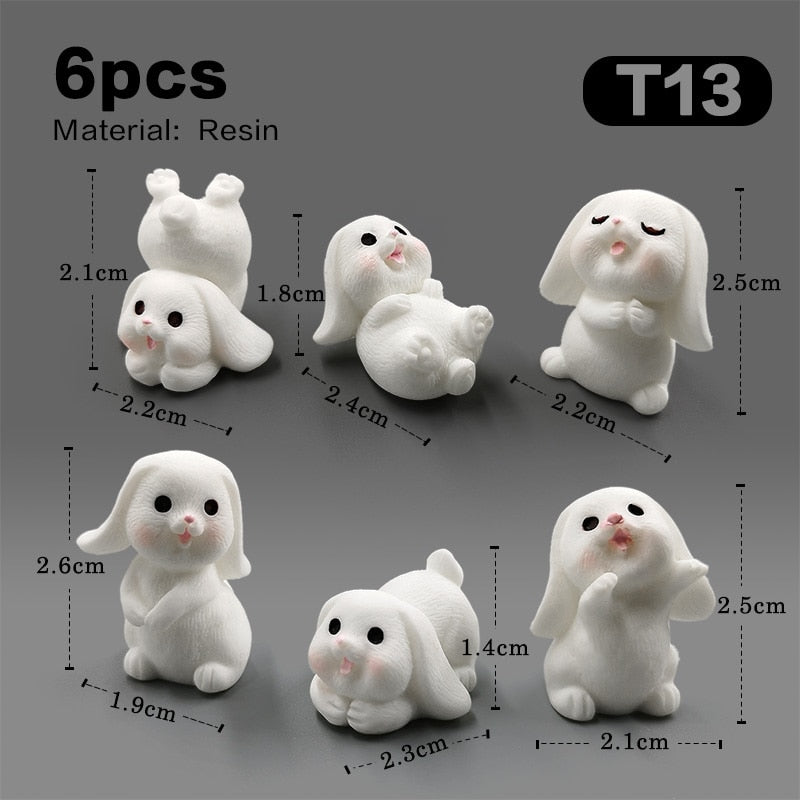 The world of mini Rabbits - Style's Bug 6pcs Rabbit-T13