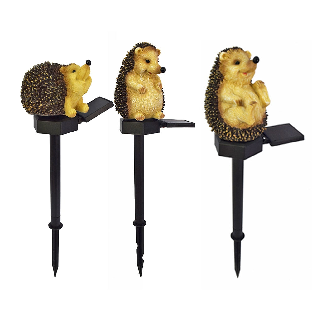 "Fairy Hedgehogs" - Solar powered garden lamps - Style's Bug