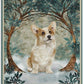 "Once Upon A Time There was A Girl, who loved dogs" Metallic print - Style's Bug Corgi / 20x30cm