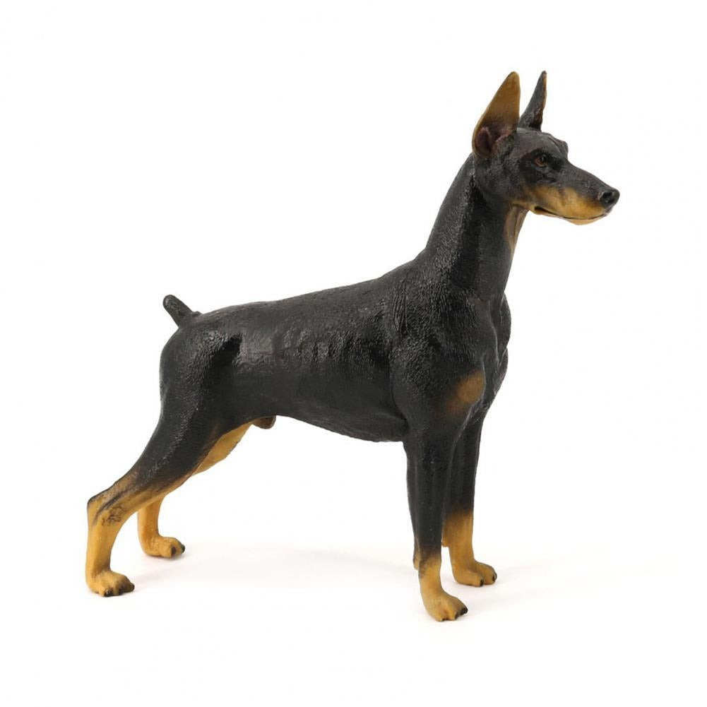 "Doby the Dobermann" Realistic ornaments by SB - Style's Bug Black - Standing
