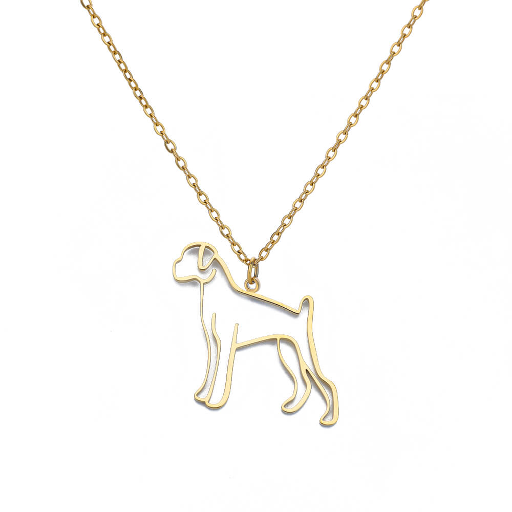 Artistic Dog necklaces (2pcs pack)