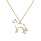 Artistic Dog necklaces (2pcs pack)