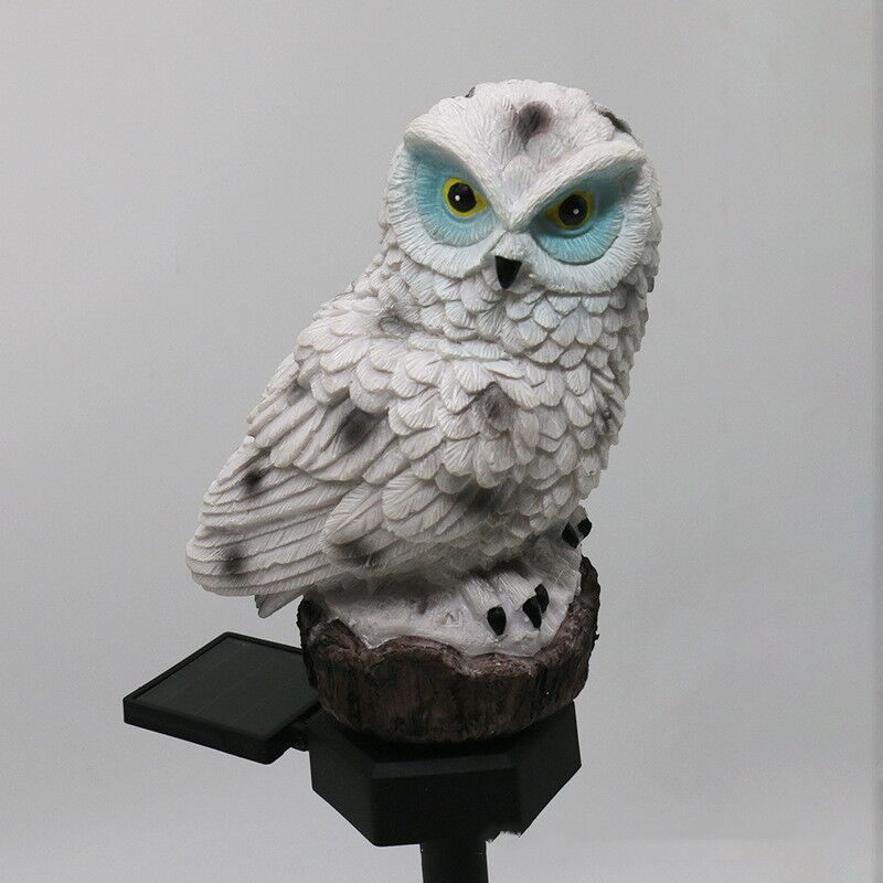 "Fairy Owls" - Solar powered garden lamps - Style's Bug Blue Eyes