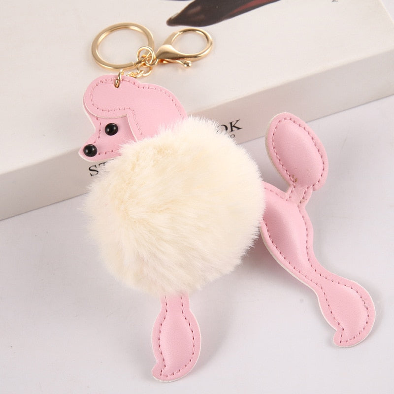 Standard Poodle keychains by SB (2pcs pack) - Style's Bug Cream