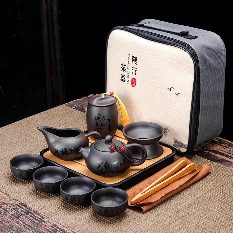 Portable Retro Clay Teaware set by SB - Style's Bug A