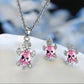Zircon Turtles Pack by Style's Bug (Necklace + Earrings) - Style's Bug Light Pink
