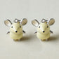 Big ear Mouse pendants (2pcs pack) - Style's Bug Two Yellow pendants