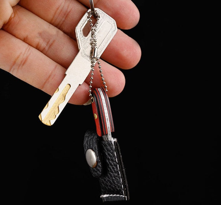 Mini Real Kitchen Knife keychain + mini sheath (2pcs pack) - Style's Bug