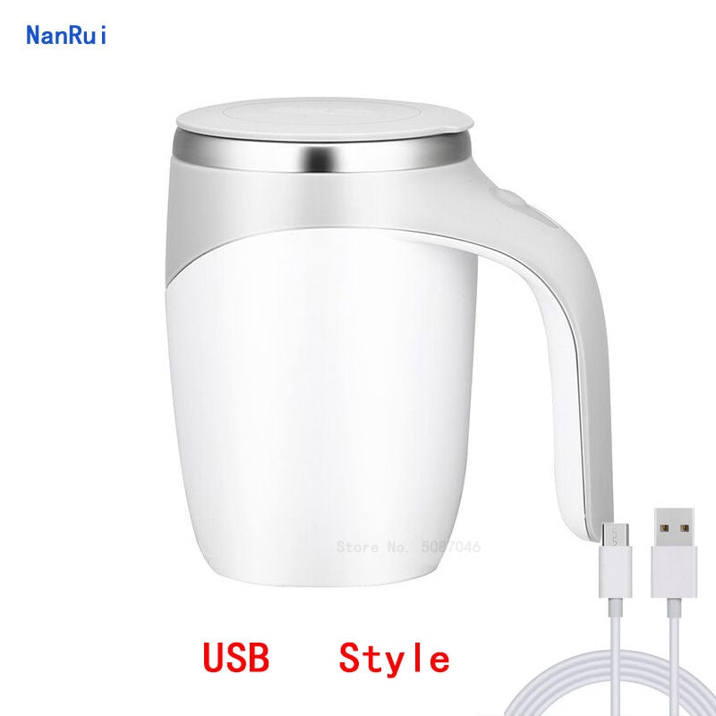 MugMaid™ - Automatic Self Stirring Mug - Style's Bug White - USB