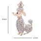 Realistic Poodle brooches - Style's Bug 2 x Gold Queen brooches