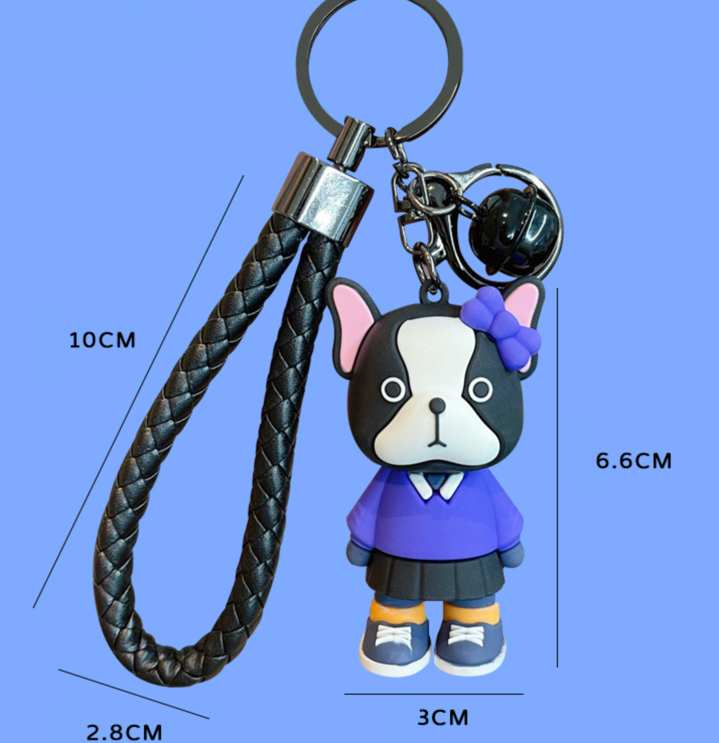 Mr. and Mrs. Boston Terrier keychains - Style's Bug