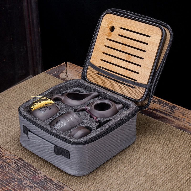 Portable Retro Clay Teaware set by SB - Style's Bug
