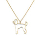 Artistic Dog necklaces (2pcs pack)