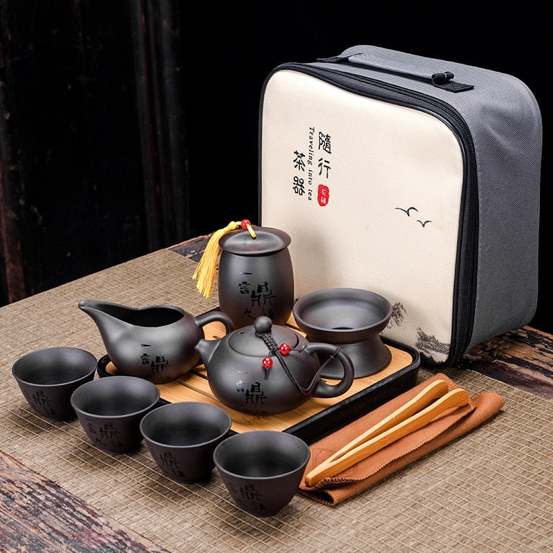 Portable Retro Clay Teaware set by SB - Style's Bug C
