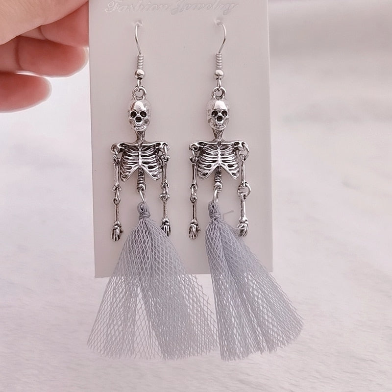 Mr. & Mrs. Skeleton Earrings by Style's Bug (2pcs pack) - Style's Bug