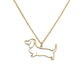 Artistic Dog necklaces (2pcs pack)