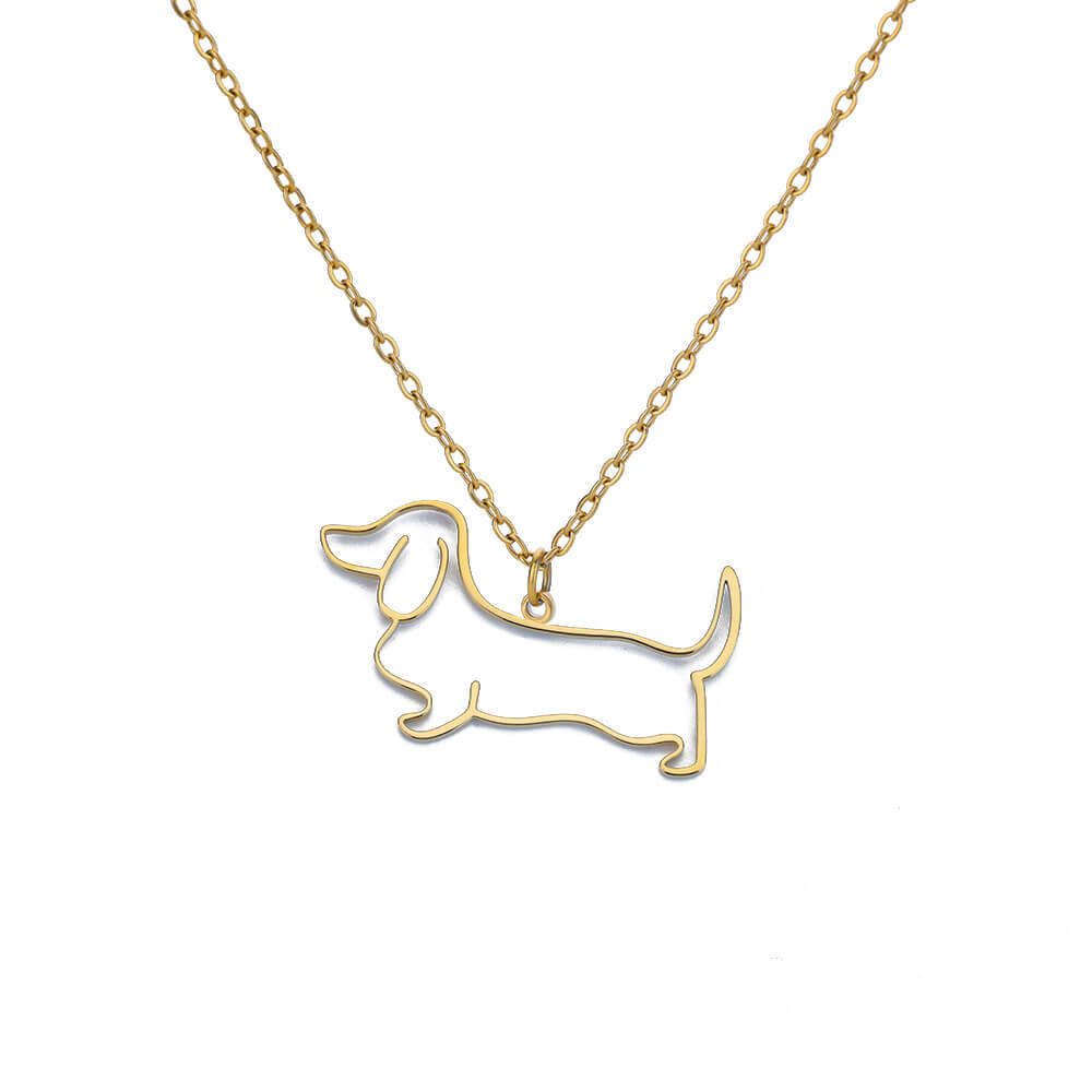 Artistic Dog necklaces (2pcs pack)