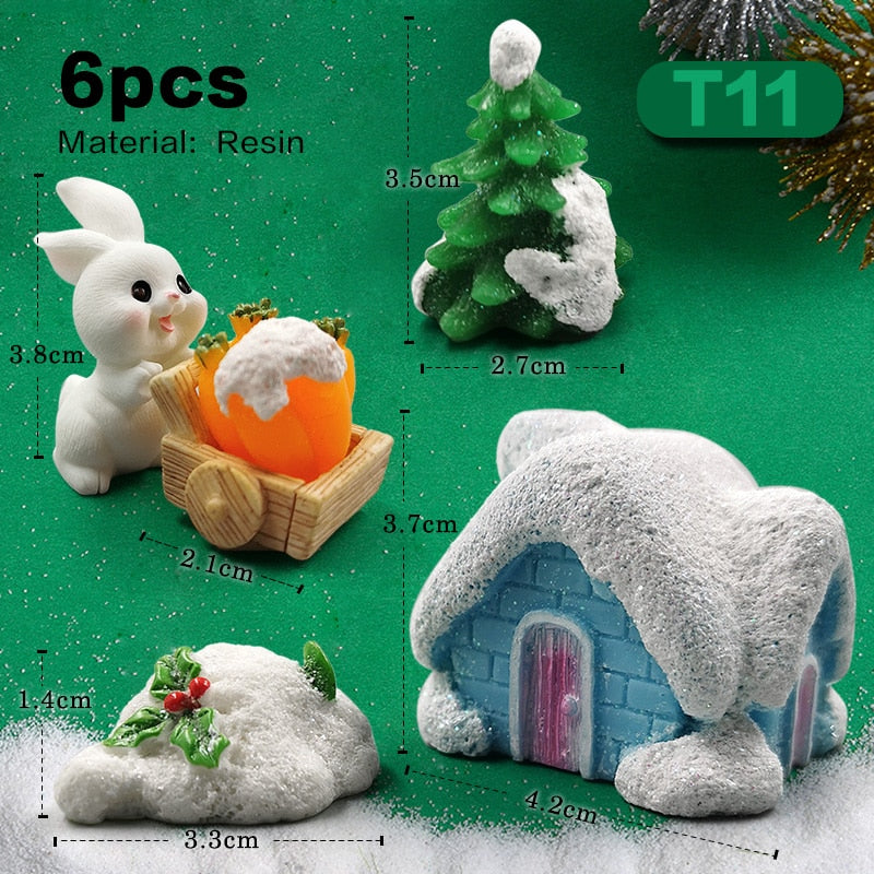 The world of mini Rabbits - Style's Bug 6pcs Xmas Rabbit-T11