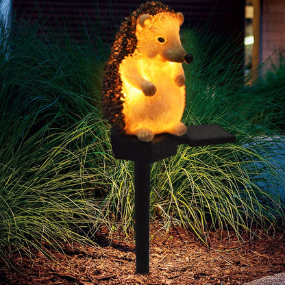 "Fairy Hedgehogs" - Solar powered garden lamps - Style's Bug Standing